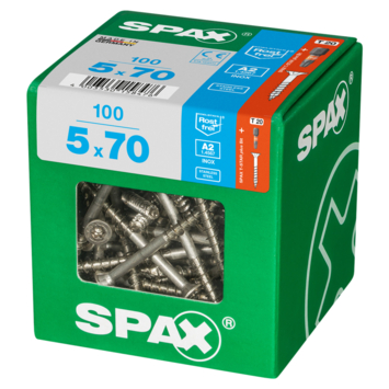 Spax schroef T-Star Plus roestvast 5x70 mm 100 stuks