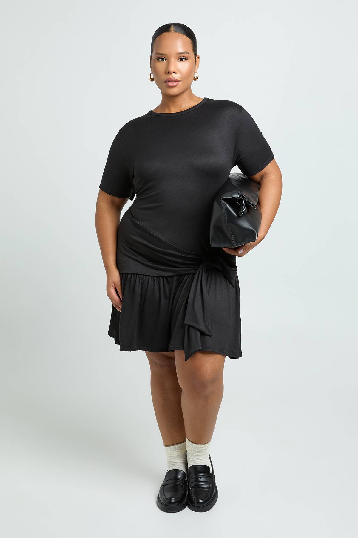 boohoo Robe T-shirt Plus à ourlet tombant