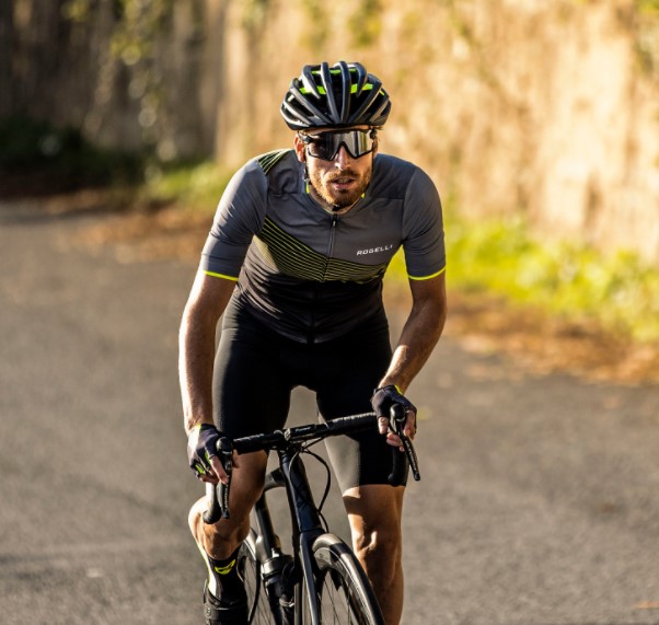 Rogelli Spike Cykeltrøje - Grå/Neon
