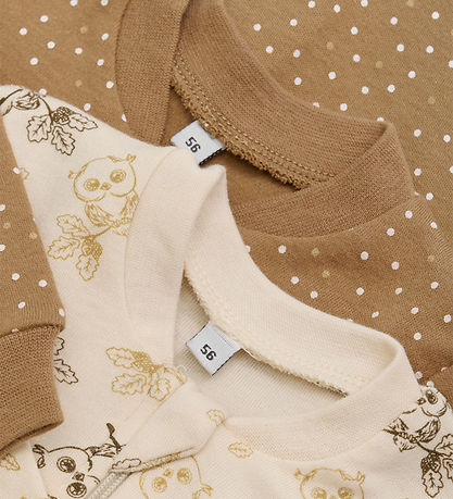 Pippi Baby Strampler - Schlafanzug - 2er-Pack - Whitecap Grey