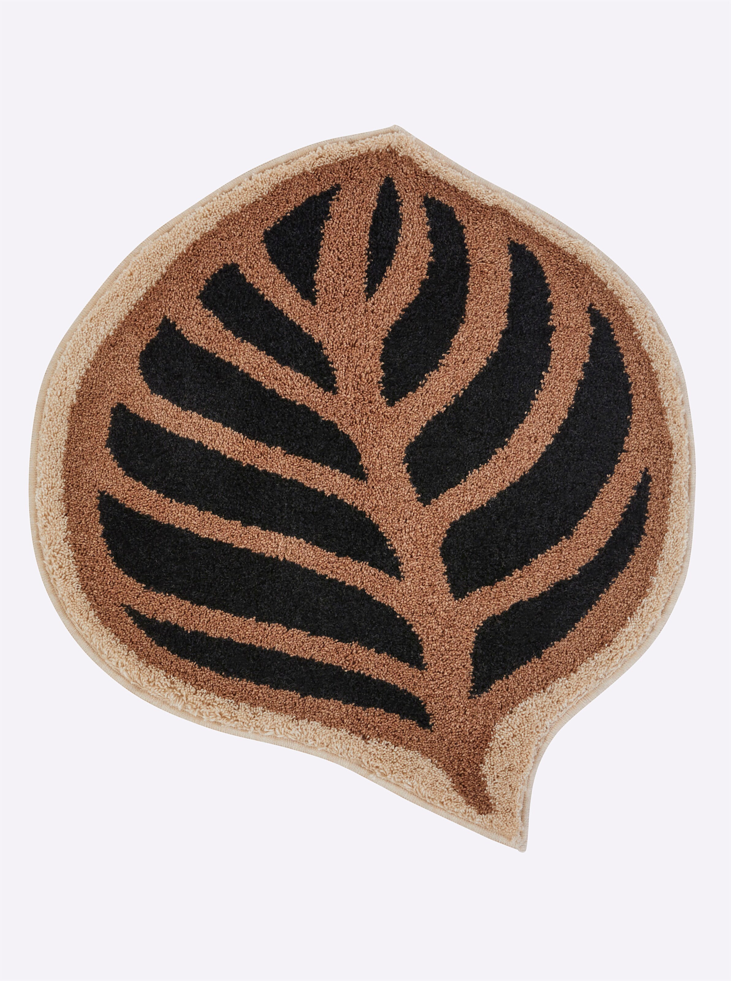 Grund Badematte in schwarz-beige