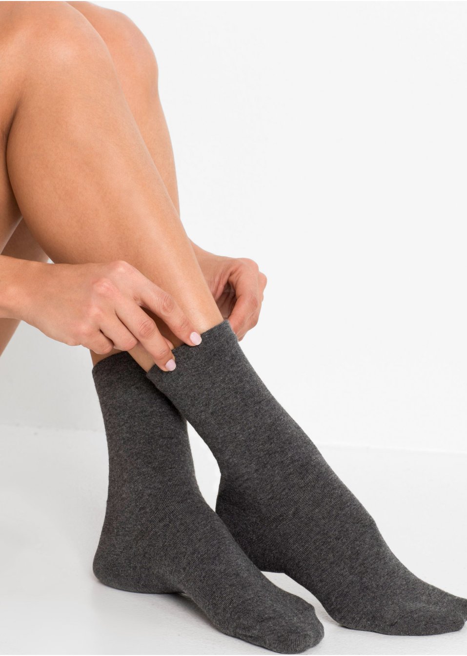 Lot de 4 paires de chaussettes sans pression avec coton
