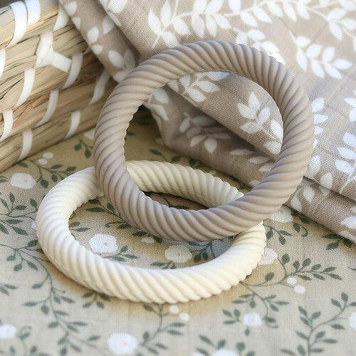 A little lovely company bijtring classic - mushroom cream - 2st