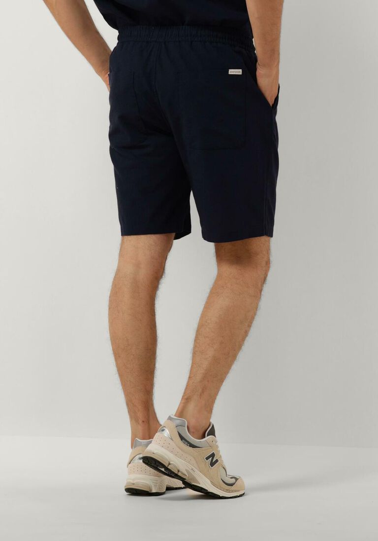 ANERKJENDT donkerblauwe anerkjendt korte broek aklt james cot/linen ela shorts