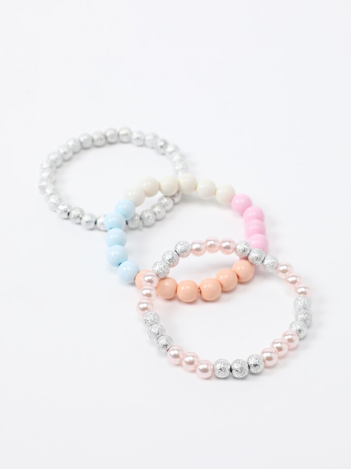 Conjunto de 3 pulseiras com pingentes - Variadas