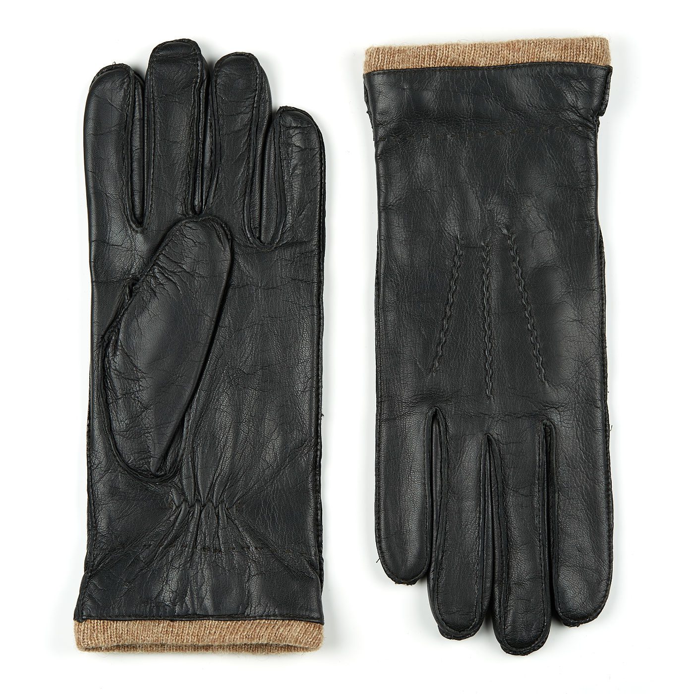 Laimböck Iscar Glacé Handschoenen Heren Black Maat 9