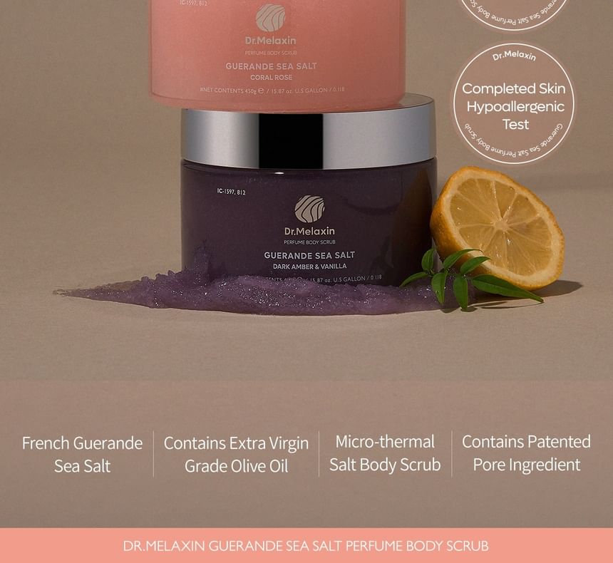 Dr.Melaxin - Guerande zeezoutparfum bodyscrub - 2 soorten