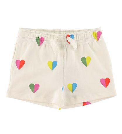 Stella McCartney Kids Sweatshorts - Weiß m. Herzen