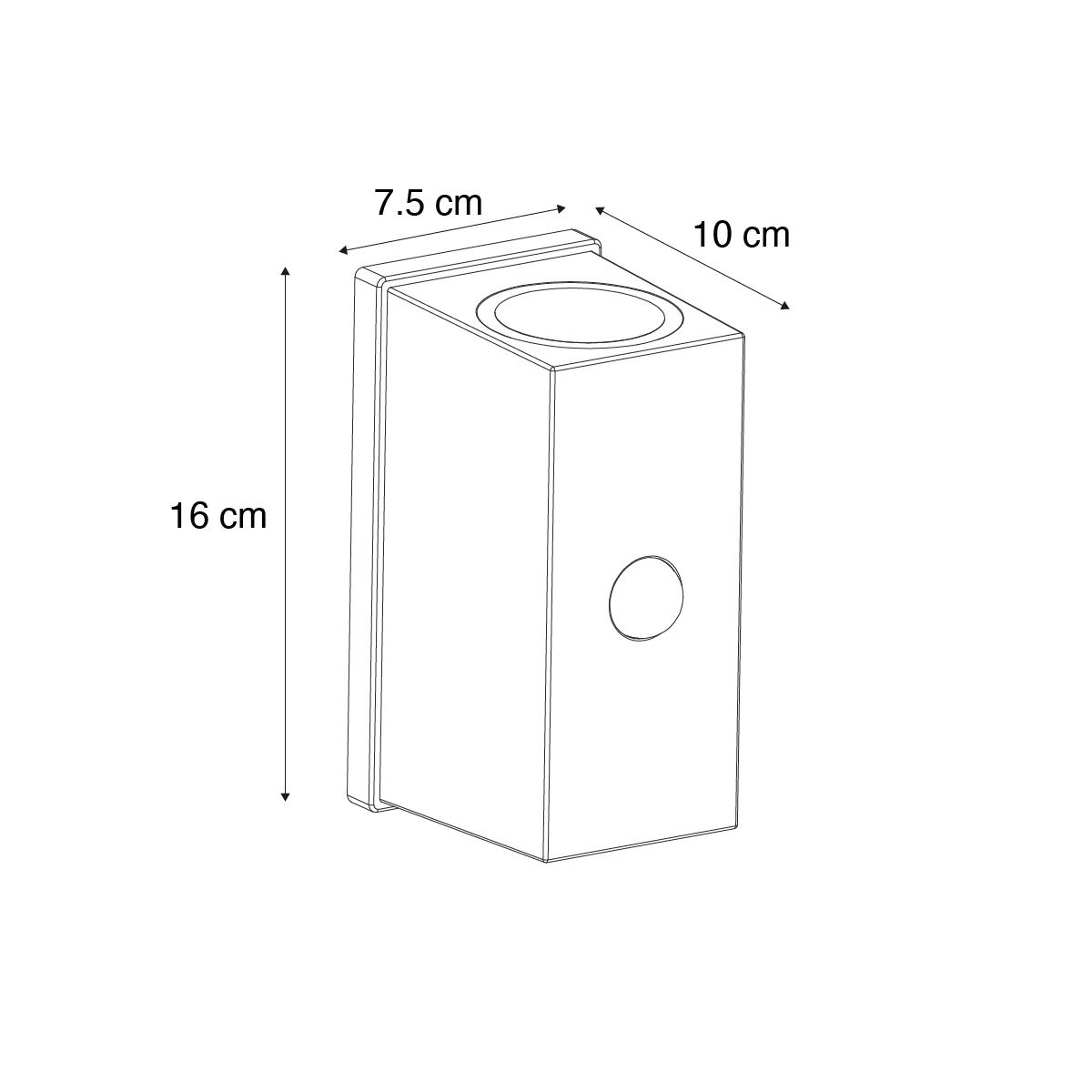 Wandlamp zwart 4-stap sensor magnetisch incl. LED oplaadbaar - Baleno