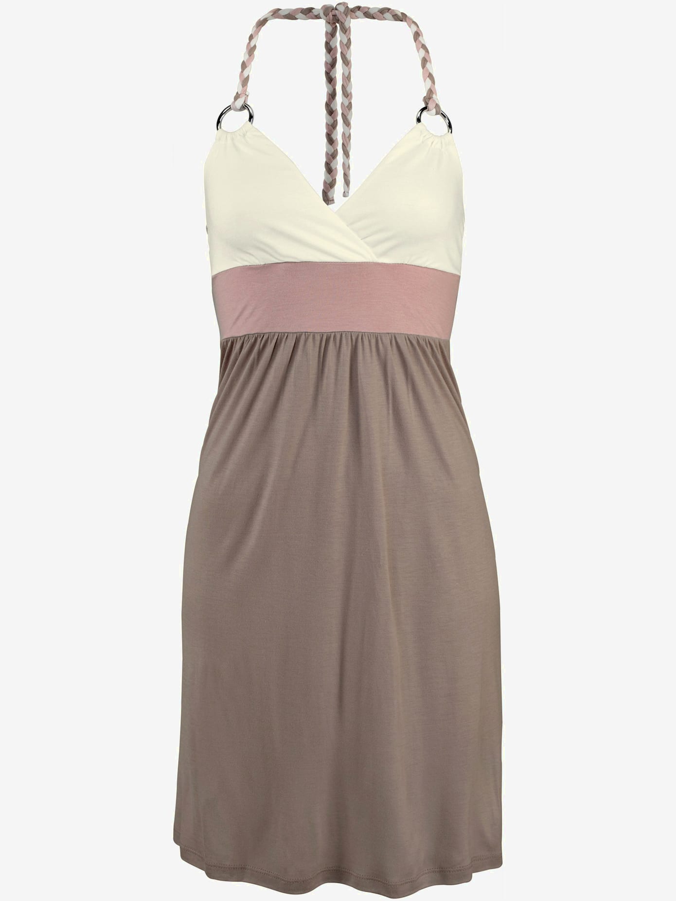 Robe de plage look duo de couleurs tendance