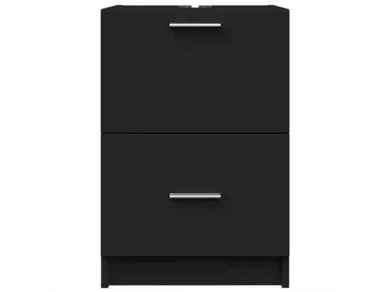 Armoire d'évier noir 40x37x59 cm bois d'ingénierie