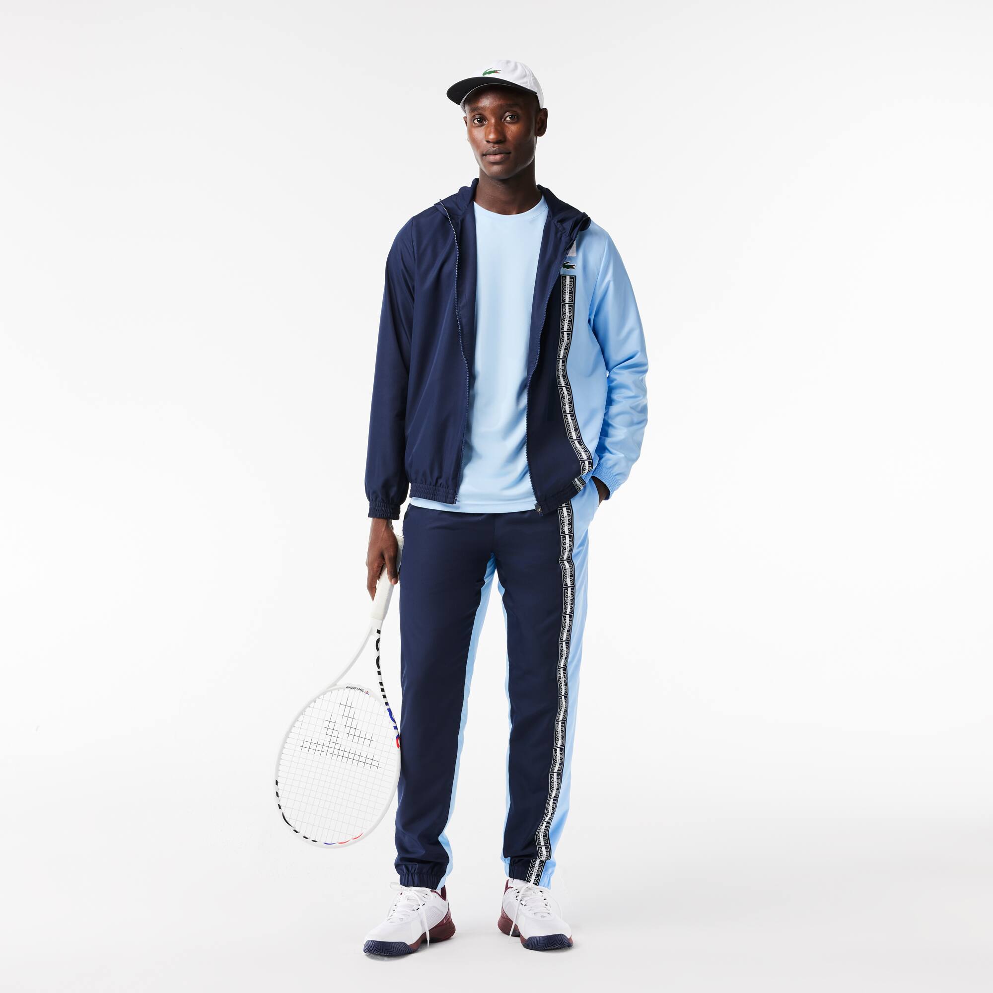 Veste zippée Tennis en fibres recyclées Manteaux & Vestes - Bleu - Lacoste - Homme