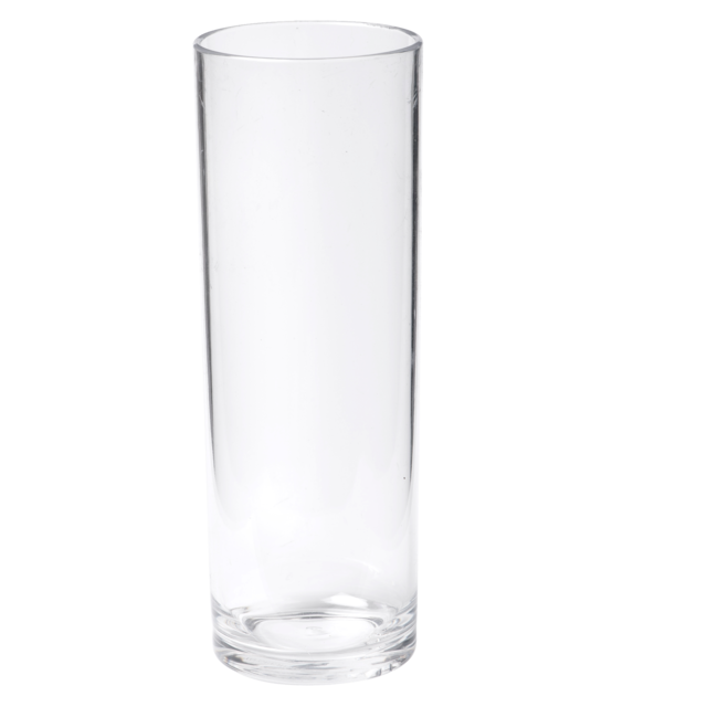 Depa Glas, longdrinkglas, reusable, onbreekbaar, pETG, 310ml, 160mm, 0.31l, transparant
