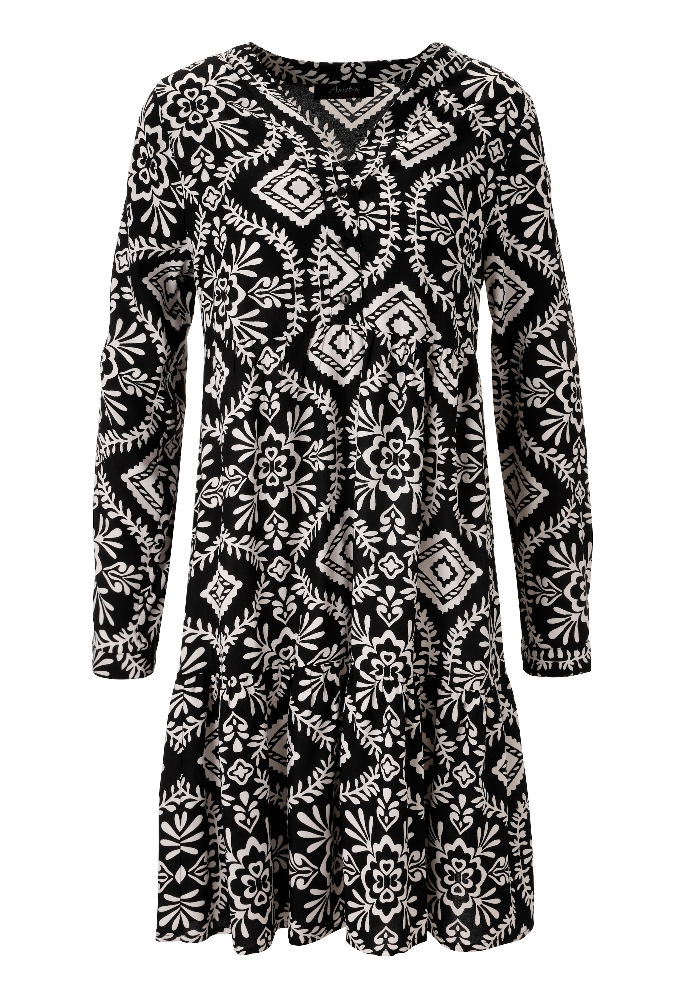 Aniston CASUAL Tunikakleid mit fantasievollem, grafischen Druck - NEUE KOLLEKTION