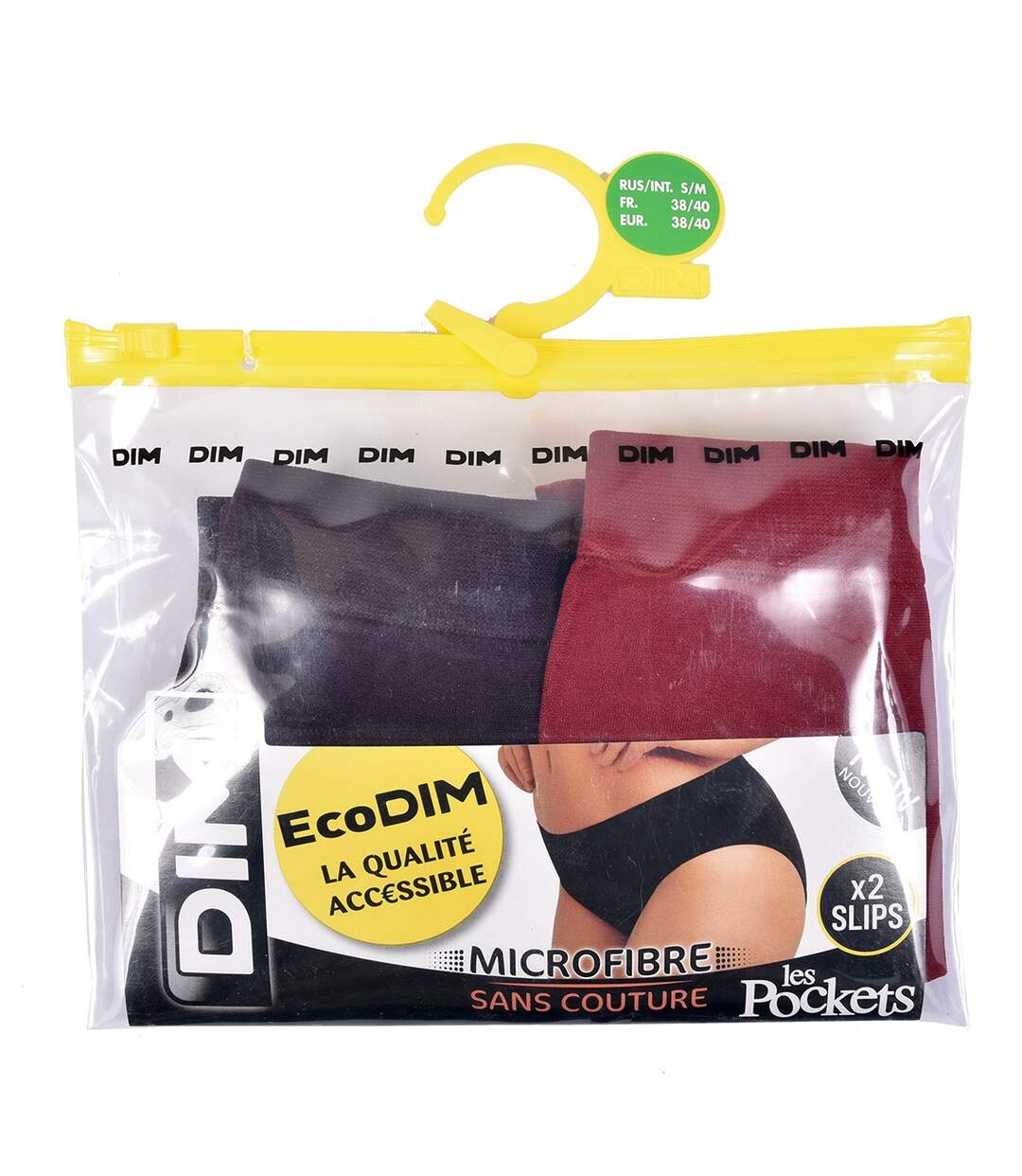 Culottes Femme DIM Confort Qualité supérieure Pack de 2 Culottes microfibre sans couture