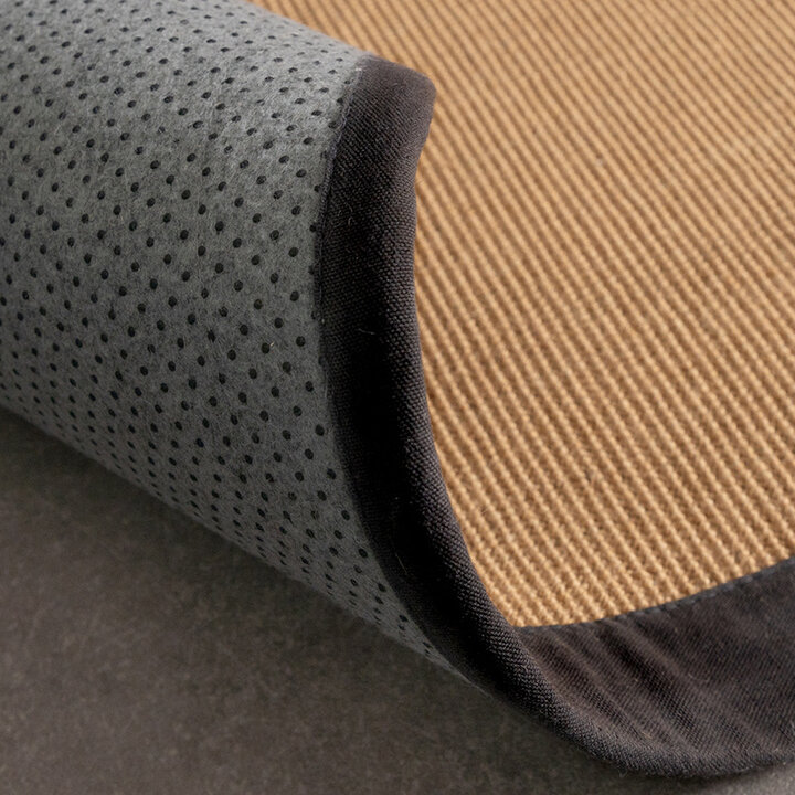 Sisal vloerkleed - Tulum Border Zwart
