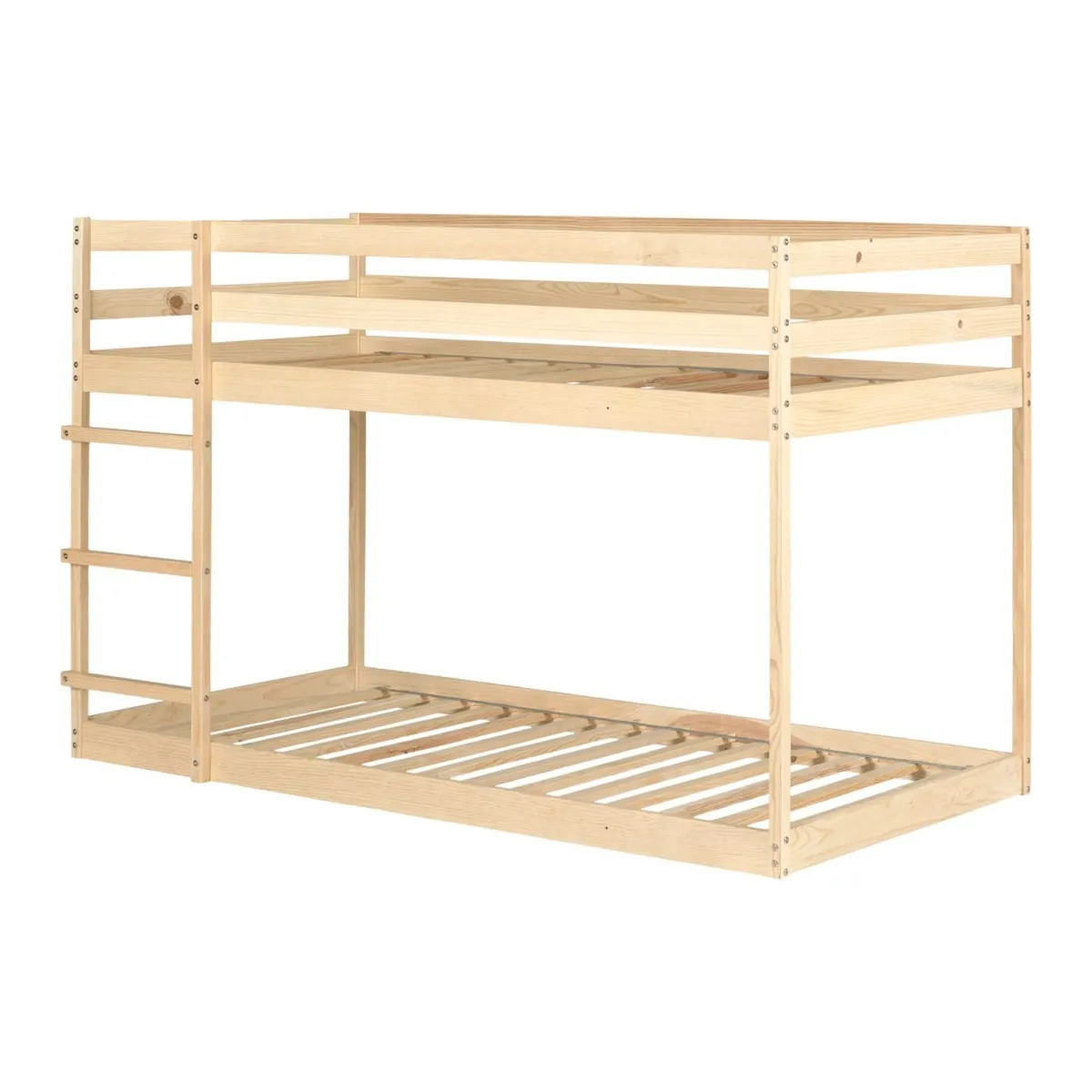 South Shore Sweedi Lit superposé en bois - Naturel
