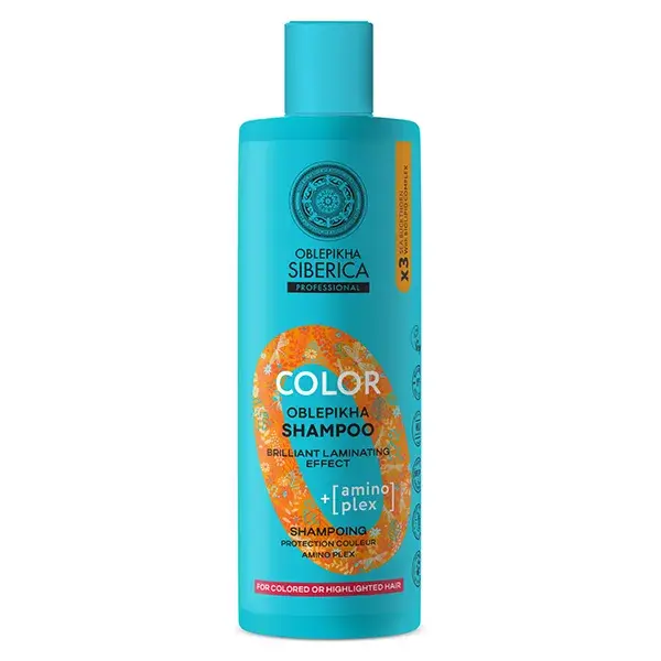 Natura Siberica Oblepikha O Shampoing Color à l'argousier cheveux colorés et méchés 400ml