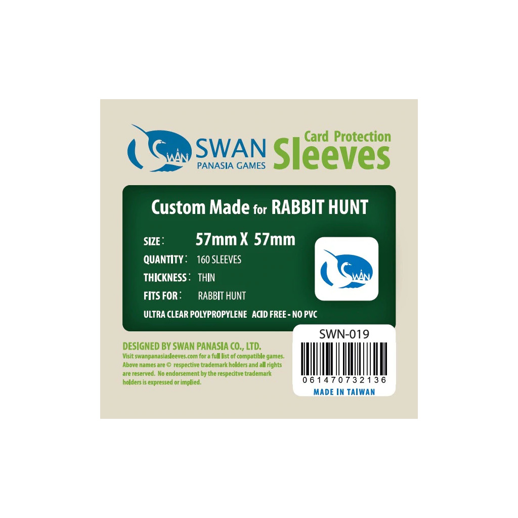 Swan Panasia - Card Sleeves Standard - 57x57mm - 160p