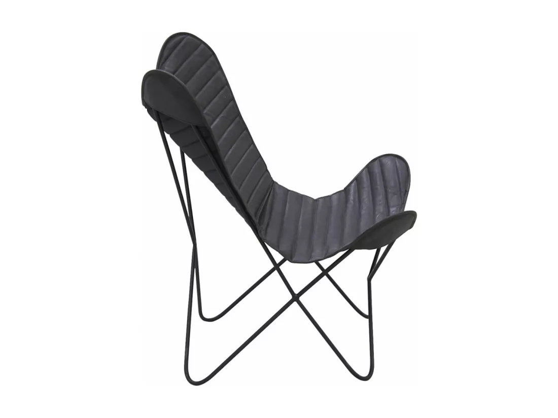 Fauteuil Butterfly en cuir