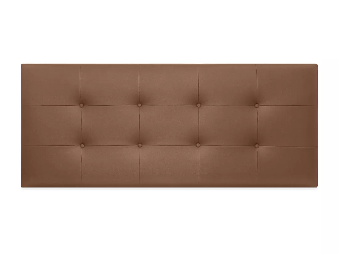 DHOME Tête de lit en Similicuir Capitonné 145x60cm Lits 135/140 - Argile