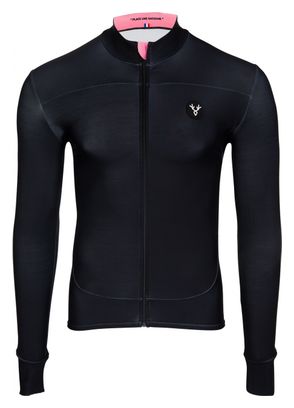 Maillot Manches Longues LeBram Croix Fry Noir Rose Coupe Ajustée