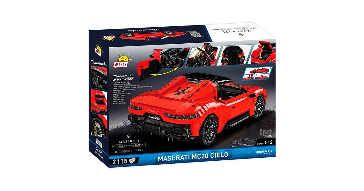 COBIMaserati MC20 Cielo Constructiespeelgoed  (Schaal 1:12)