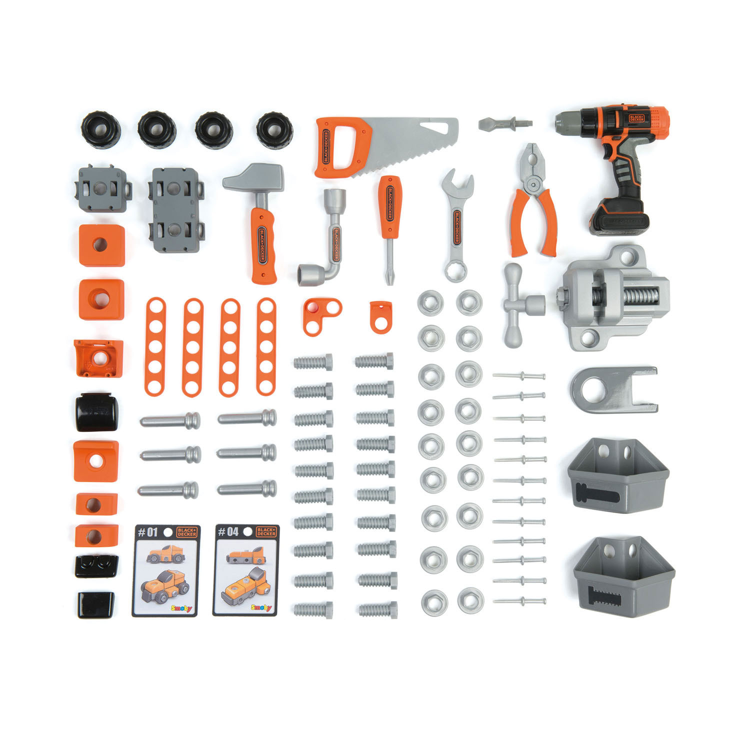 Smoby Black & Decker Bricolo Speelgoedwerkbank, 92dlg.