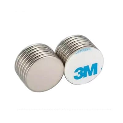 Supersterke neodymmagneter med selvklebende bakside, 10 stk.