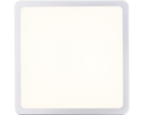 LED buitenplafondlamp 12W 1500 lm 3000K 28x28 cm zilver/wit