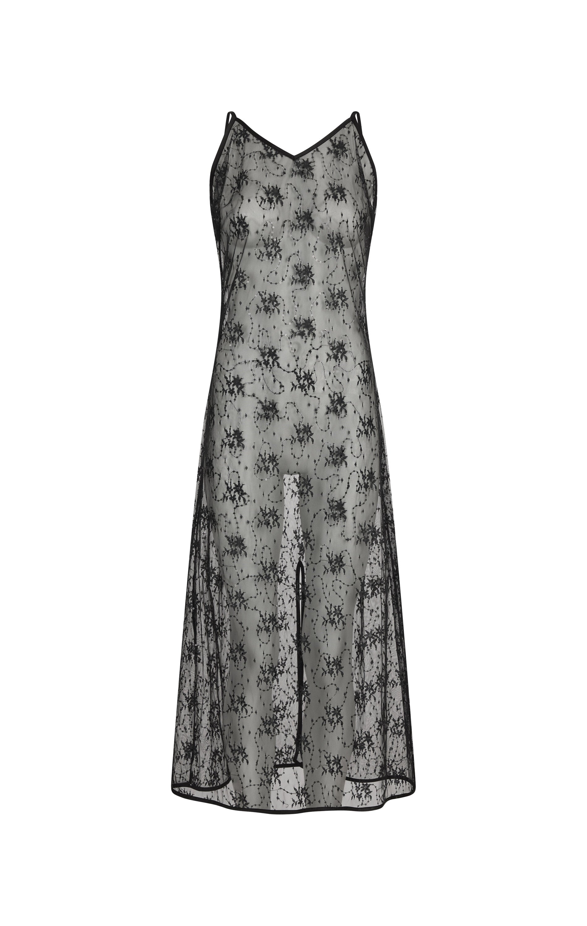 Neo Noir  Tarzana Lace pailletkjole - sort