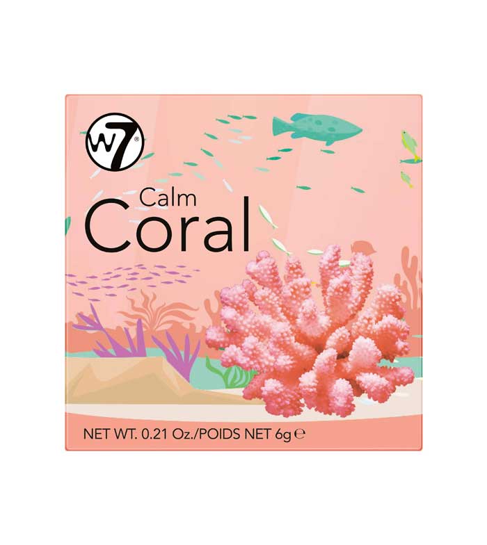 W7 - Blush em pó The Boxed Blusher - Calm coral