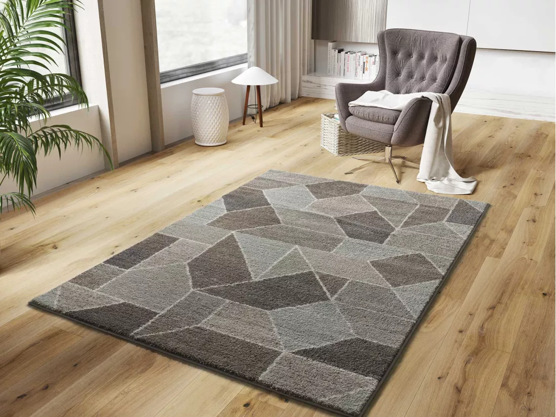Tapis intérieur - géométrique - multicolore - 160 x 235 cm - CASTRO