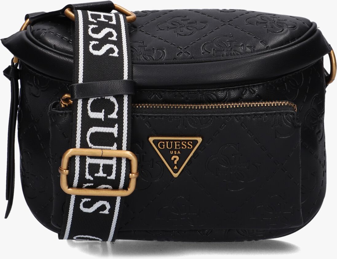 GUESS zwarte guess schoudertas power play mini sling