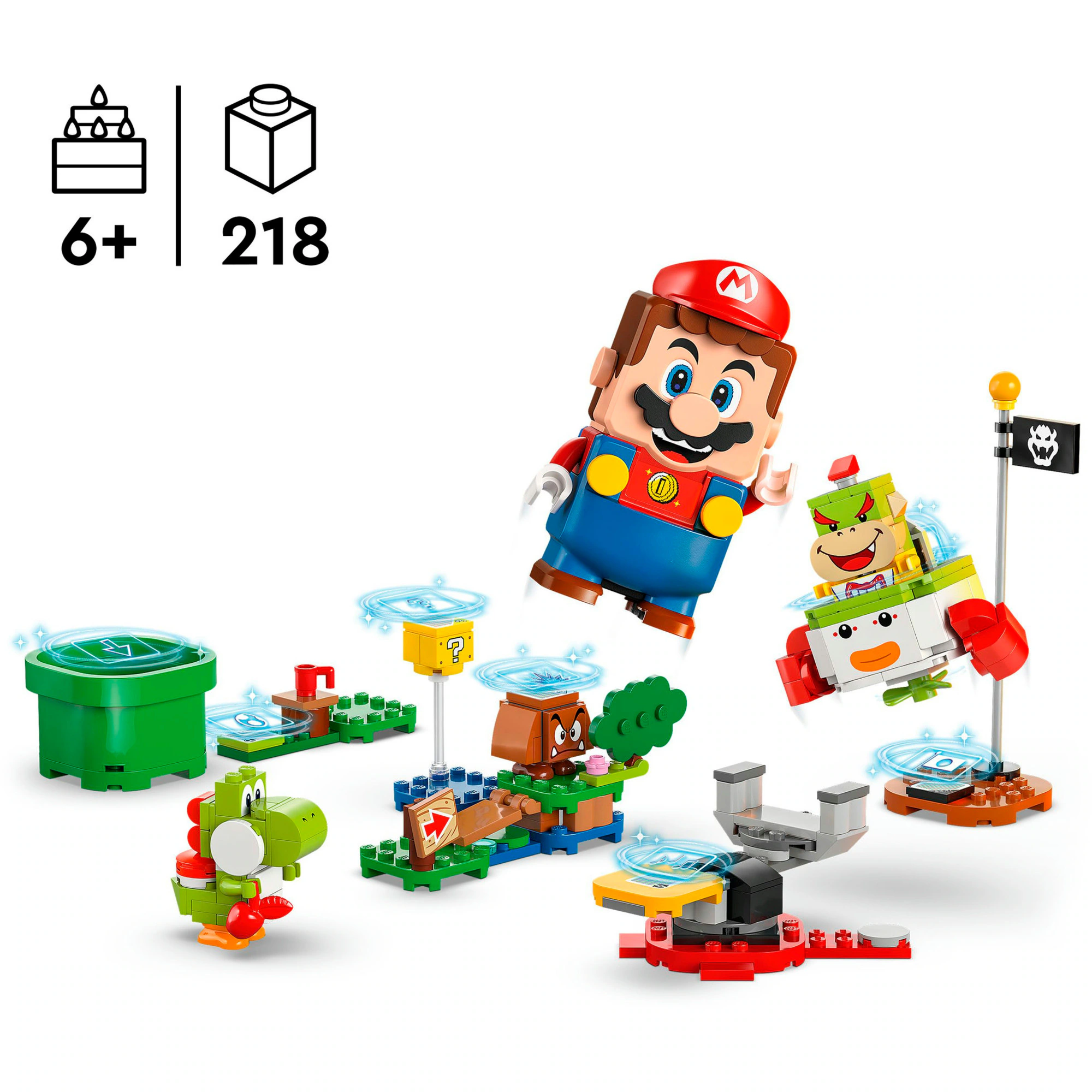 LEGO Konstruktionsspielzeug Super Mario Abenteuer mit dem interaktiven LEGO Mario