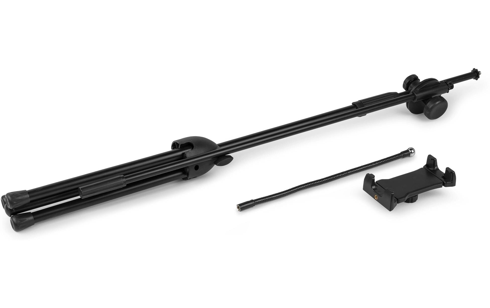 Bodenstativ MS10THFaltbares Mikrofonstativ mit Tablet-Halterung
