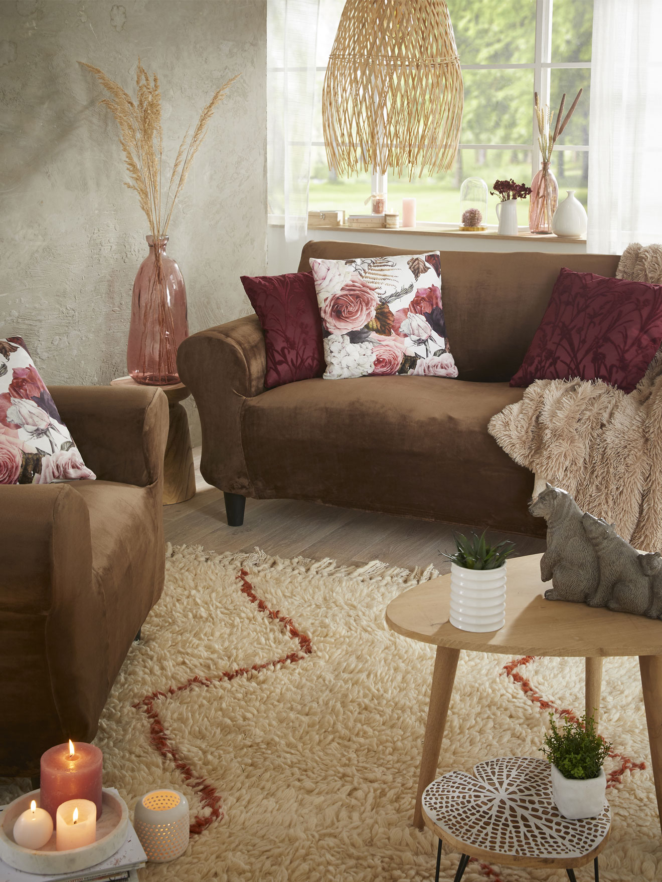 Housse universelle velours pour canapé