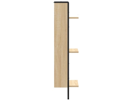 VIDAXL - Etagère murale étagère murale 3 niveaux chêne sonoma 30x25x100 cm