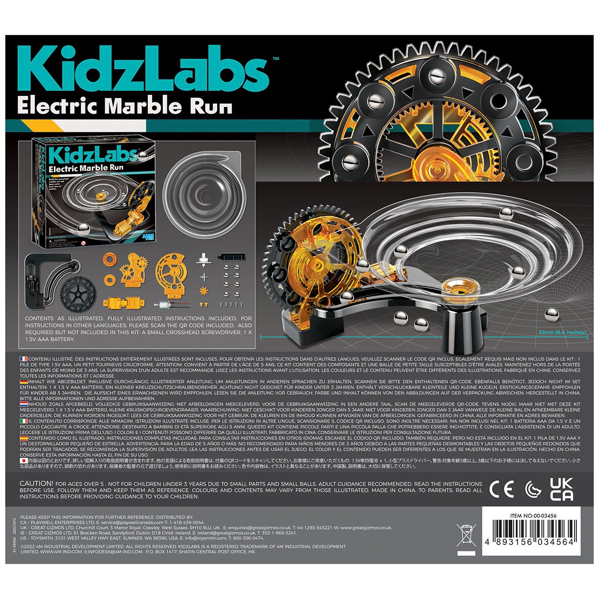 Kidzlabs - Electric Marble Run