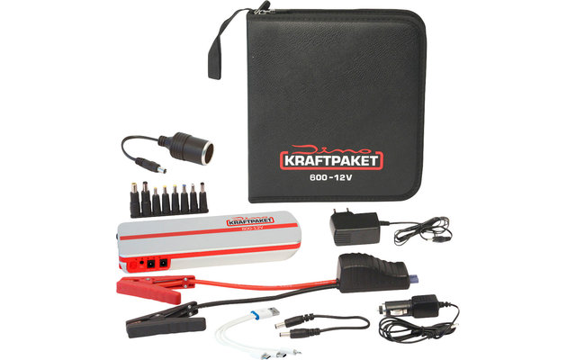 Dino Kraftpaket Starthilfegerät Inkl. Powerbank und Ladekabel 12 V / 600 A