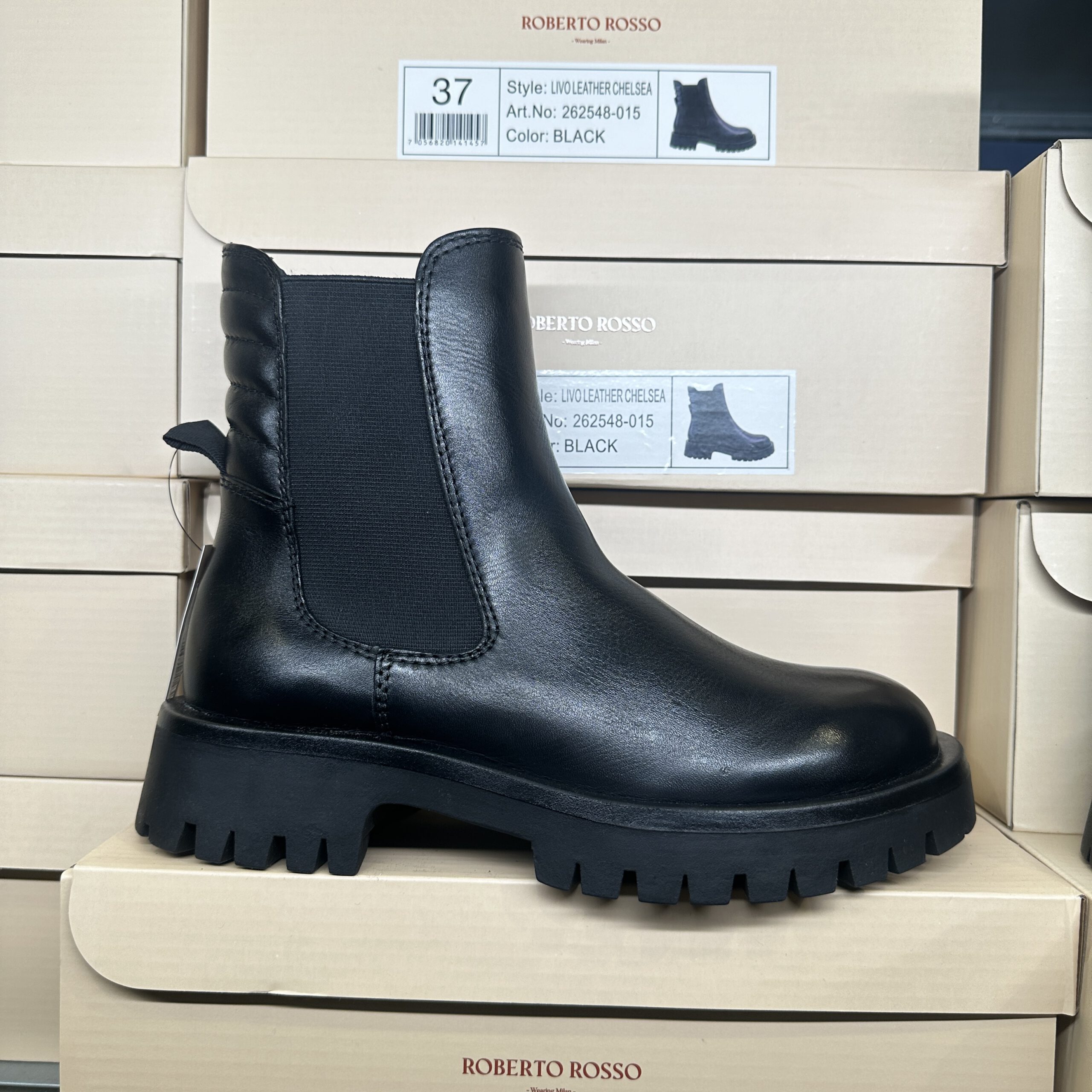 Roberto Rosso - Livo Leather Chelsea Black