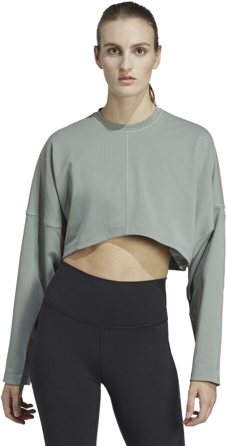 adidas Yoga Studio Crop sweatshirt Grøn