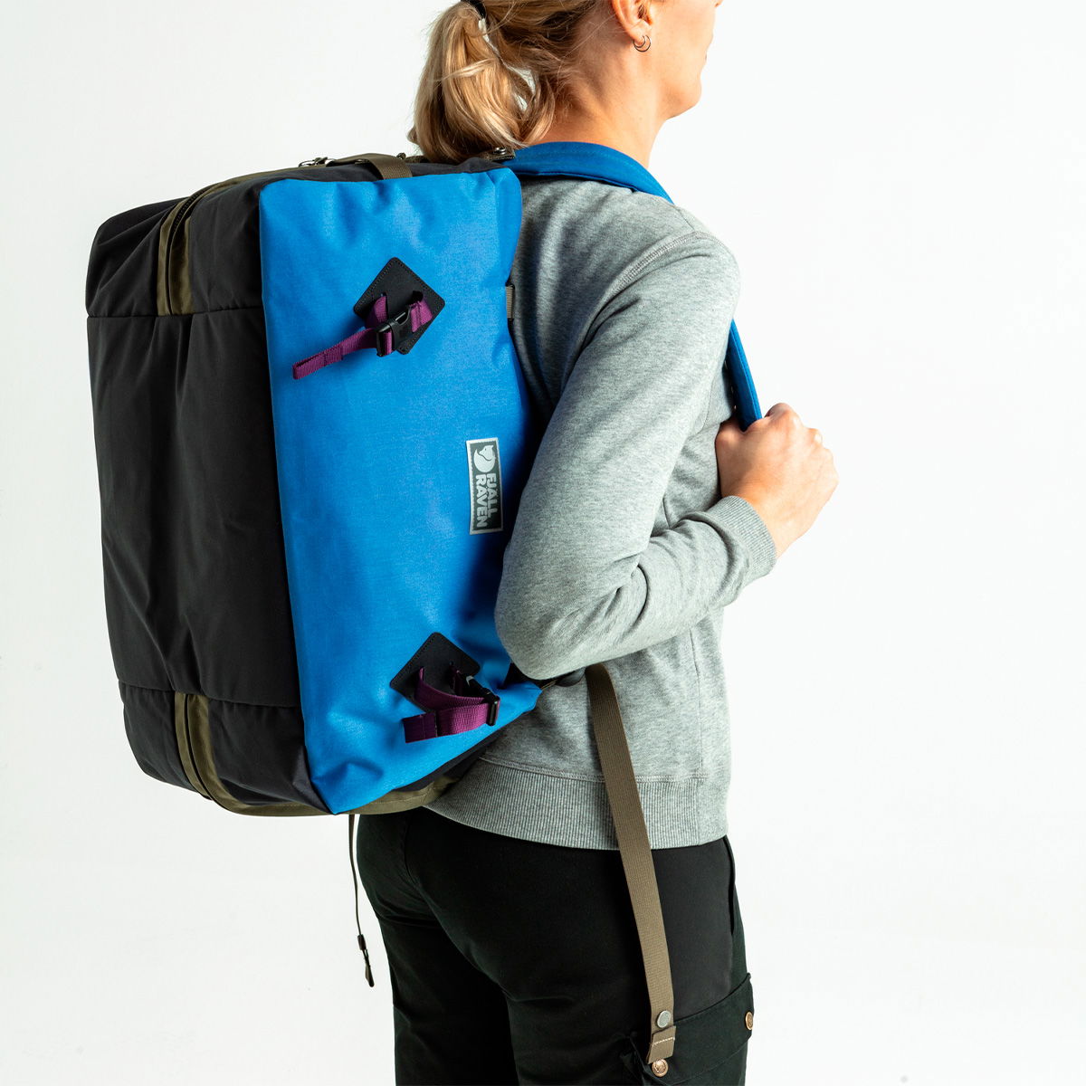 Fjällräven Vardag Splitpack rejsetaske 45 L (UN Blue u2013 Green)