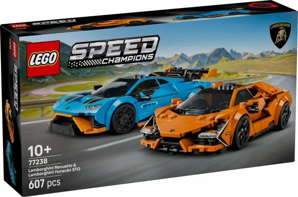 LEGO Speed Champions 77238 Lamborghini Revuelto og Huracán STO