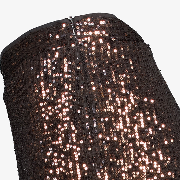 TwoDay dames glitter flared legging bruin