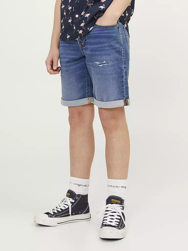 JACK & JONES Jungen Shorts JJIRICK JJICON blau