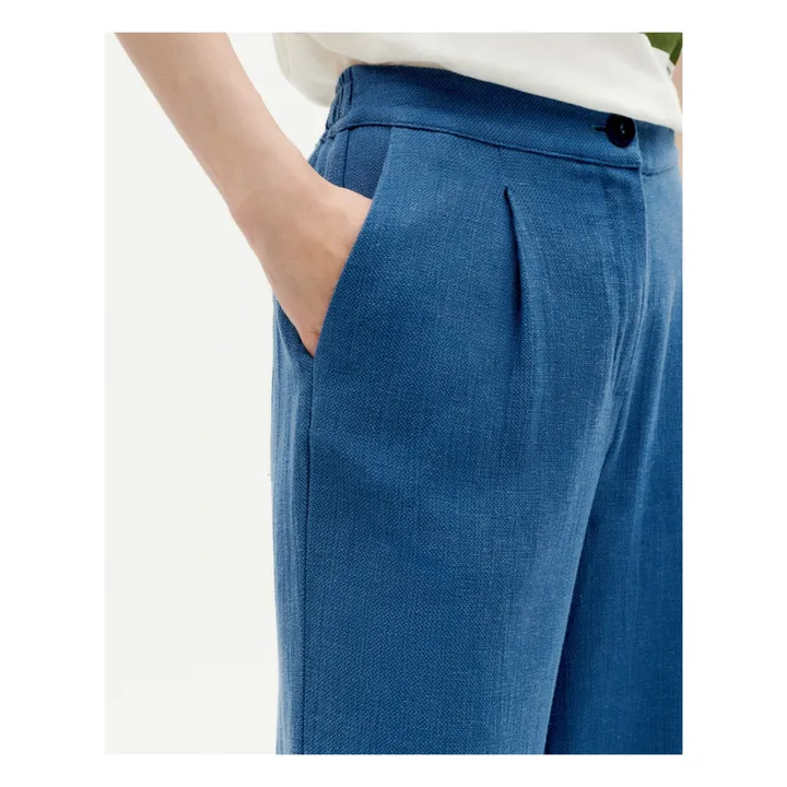 Thinking Mu Pantalon Manolita Tencel et Lin | Bleu marine