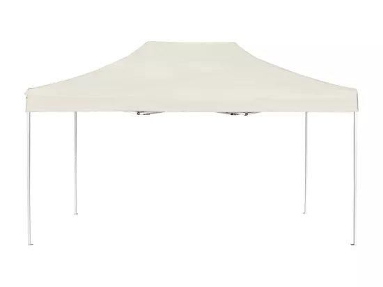 Tente de réception pliable Aluminium 4,5x3 m Crème
