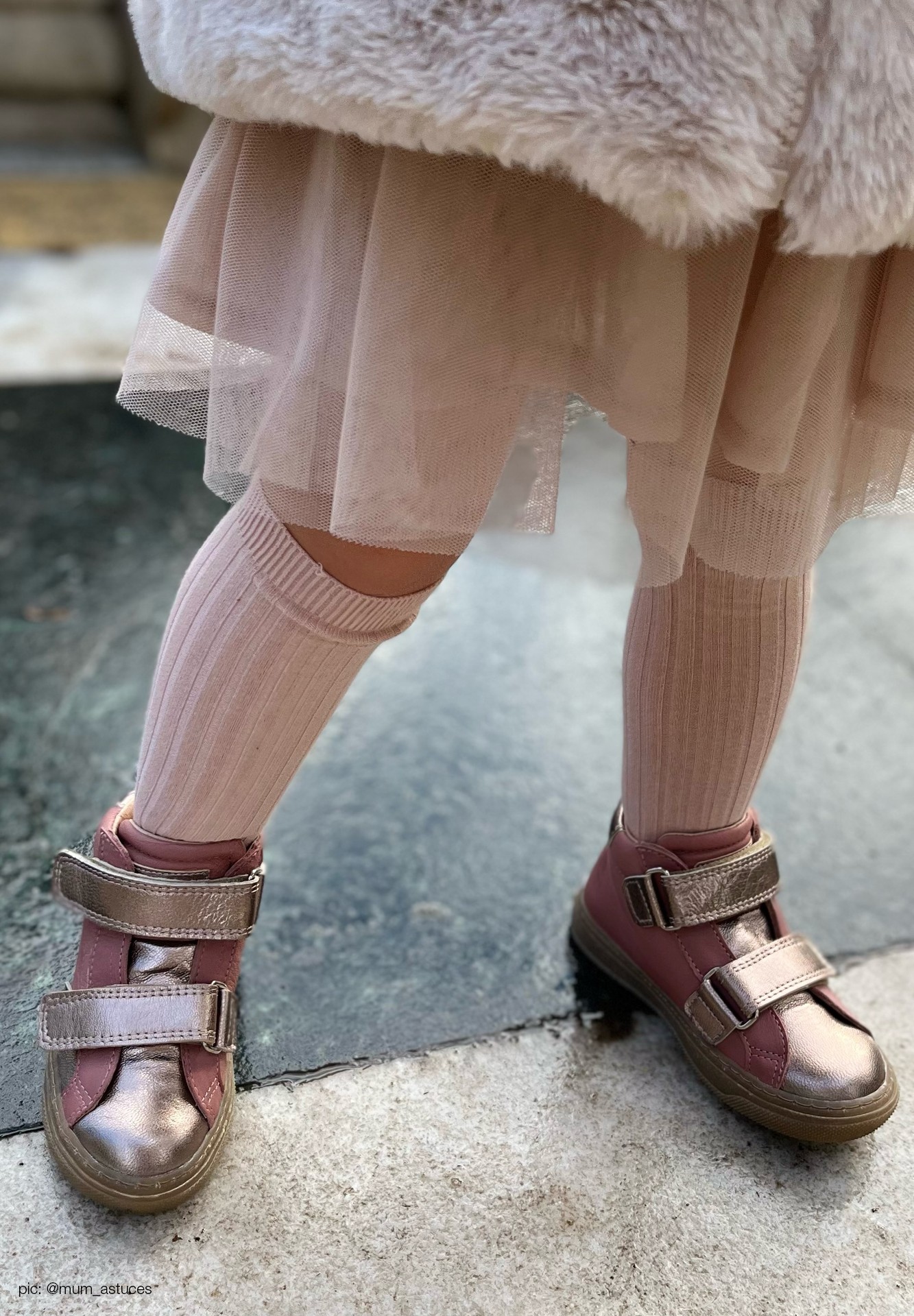 Vandoeuvres velcro   Kleinkinder Rosa Bronze