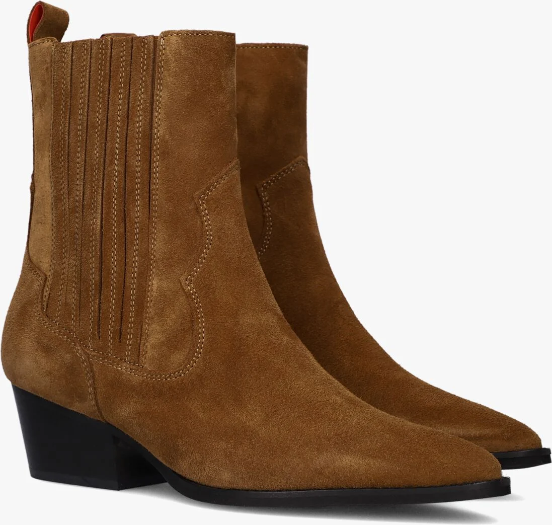 HABOOB cognac haboob enkellaarsjes claire